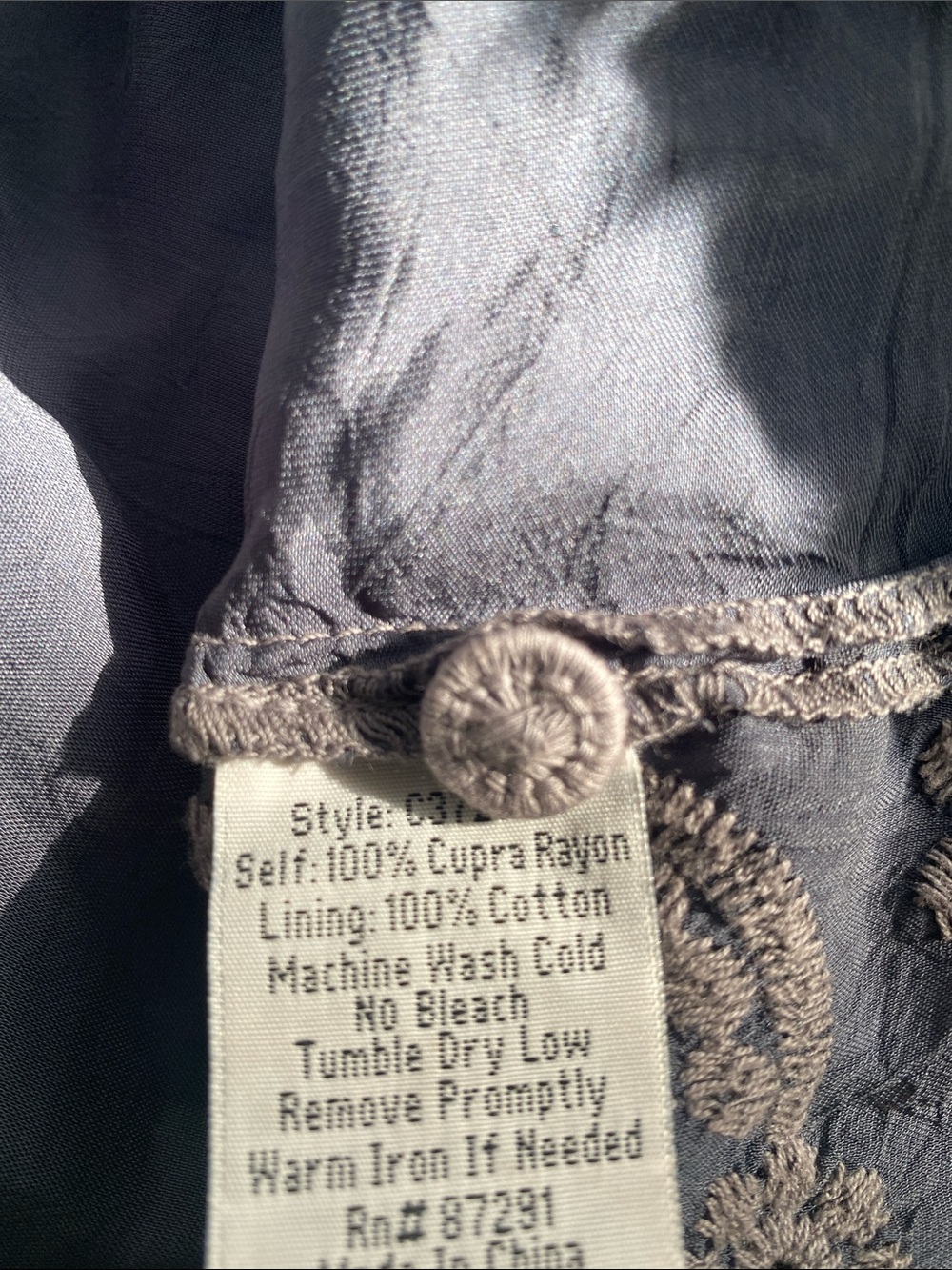 Johnny Was XL semi-sheer dress/tunic - Picture 9 of 9
